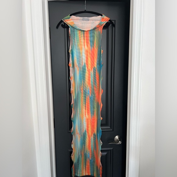 Mesh Cut Out Maxi Dress - Picture 3 of 5